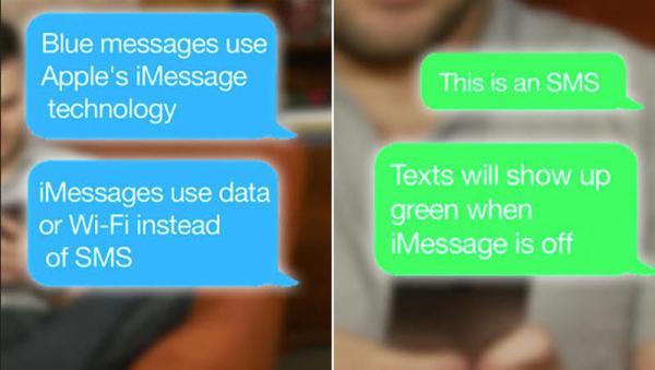 پیغام های به رنگ سبز در مقابل آبی های iMessage اپل نوجوانان را وادار می نماید گوشی های اندرویدی خود را عوض نمایند و آی فون بخرند!
