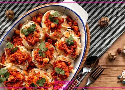 طرز تهیه ماکارونی آشیانه ای ؛ درست مانند آشیانه
